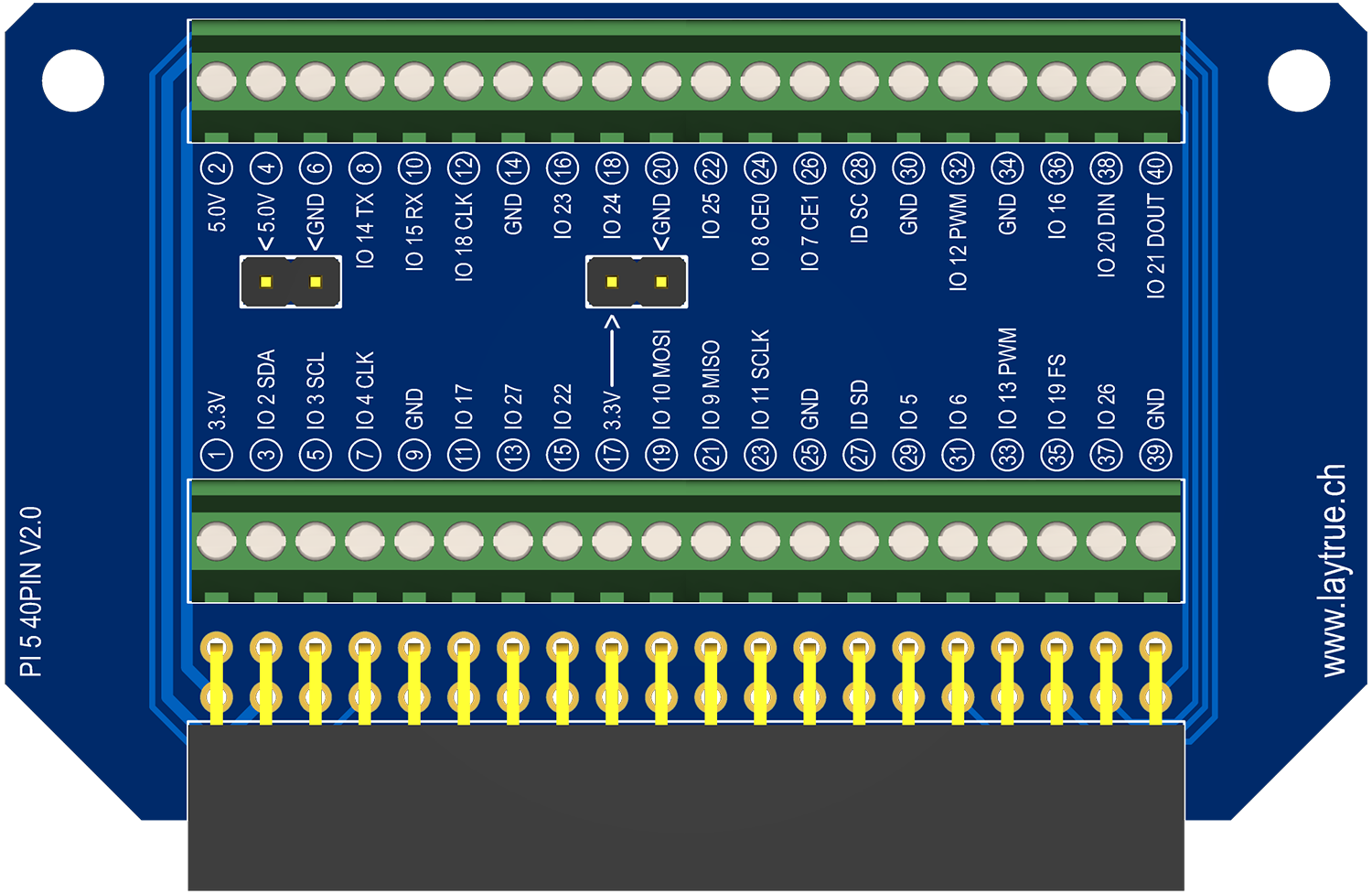 Raspberry Pi 40-Pin GPIO Screw Terminal Adapter-Schraubklemmen-Erweiterung